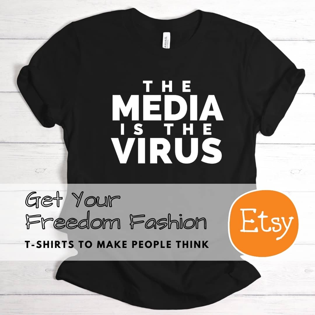 Kimberlys Business Etsy T Shirt The Media is the Virus